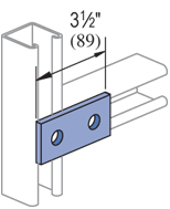 P1065 - 2 Hole, Flat Plate Fitting | Unistrut Hawaii | Honolulu, Hawaii