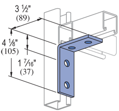 P1325 - 4 Hole, 90° Fitting | Unistrut Hawaii | Honolulu, Hawaii