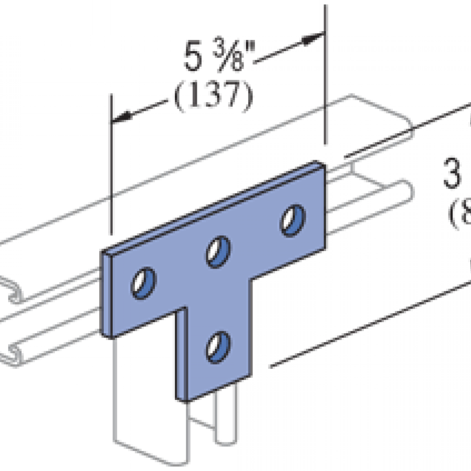 P1031 - 4 Hole, Flat Plate Fitting | Unistrut Hawaii | Honolulu, Hawaii